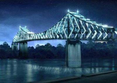 Mise en lumière du pont Jacques-Cartier